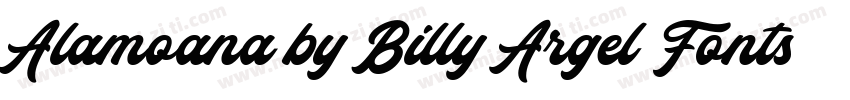 Alamoana by Billy Argel Fonts字体转换